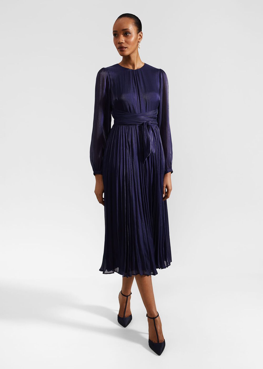 Elina Dress, Midnight Navy, hi-res