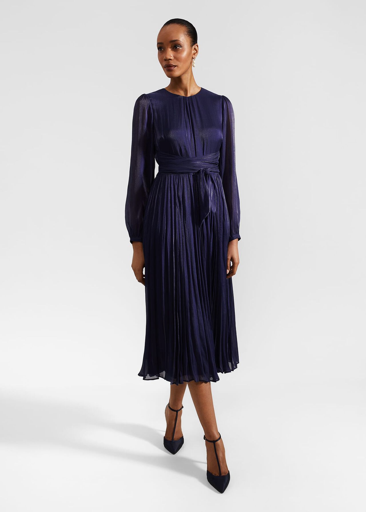 Elina Dress, Midnight Navy, hi-res