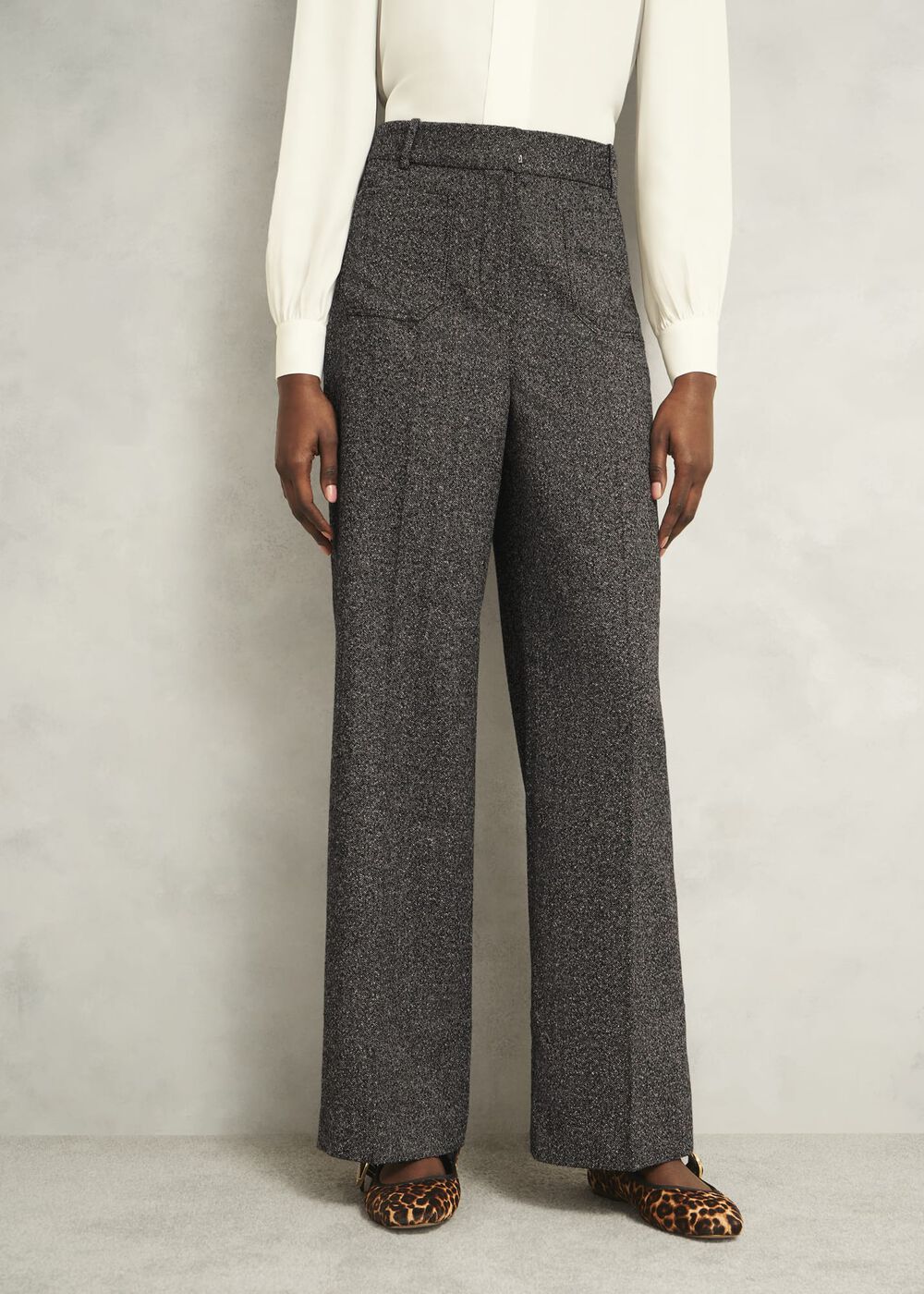 Blaire Wide Pants, Black Camel, hi-res
