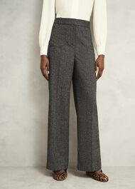 Blaire Wide Pants, Black Camel, hi-res