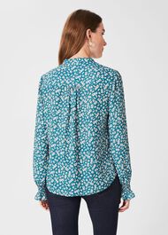Aisha Blouse, Blue Multi, hi-res