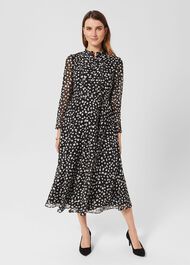 Orla Fit And Flare Dress, Black Multi, hi-res