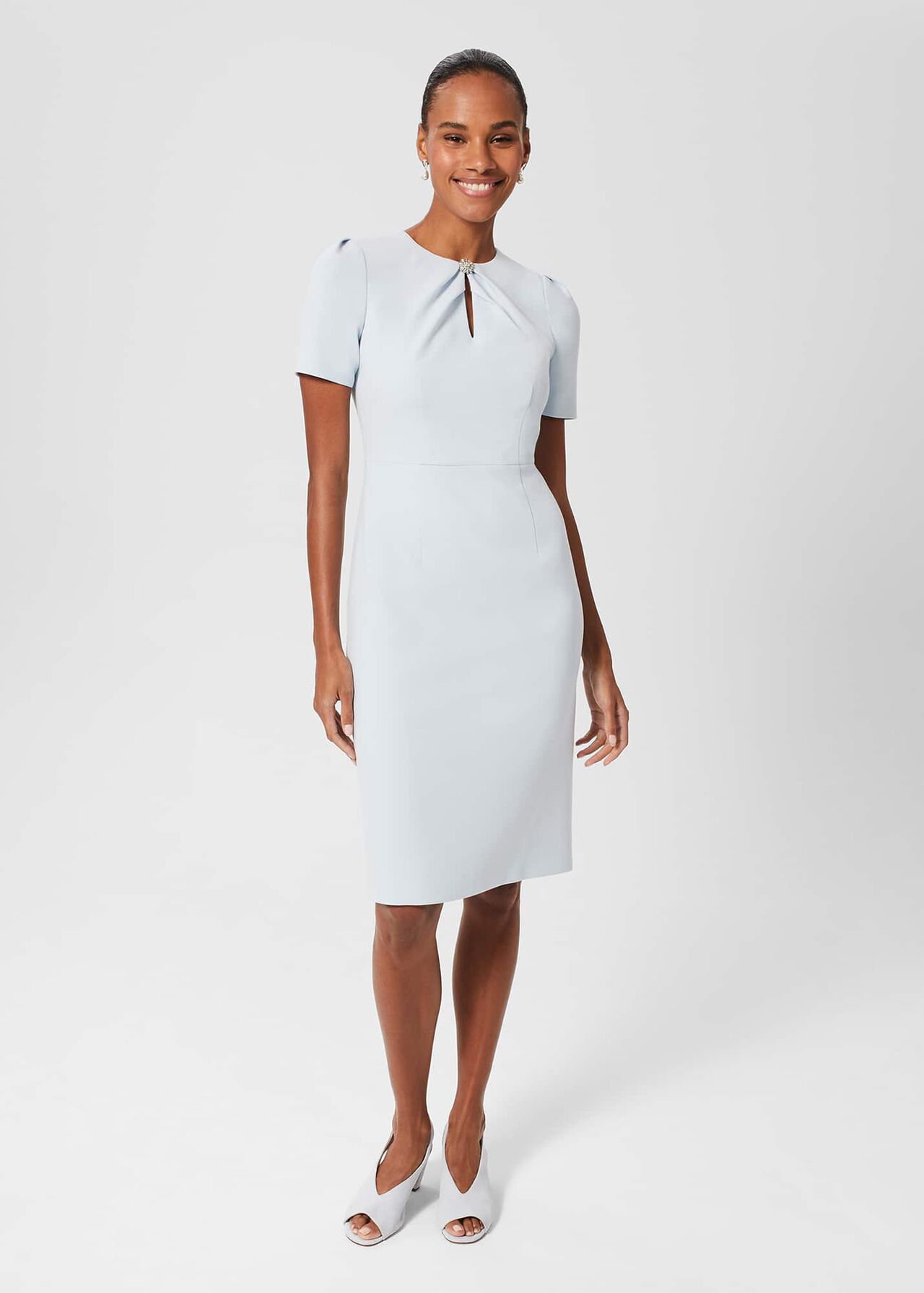 Gabrielle Shift Dress, Pale Blue, hi-res