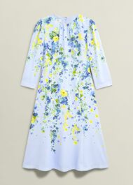 Honour Floral Midi Dress, Pale Blue Multi, hi-res