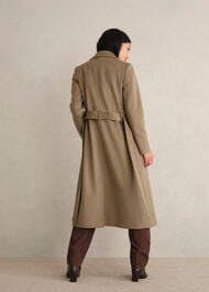 Petite Livia Wool Wrap Coat, Neutral, hi-res