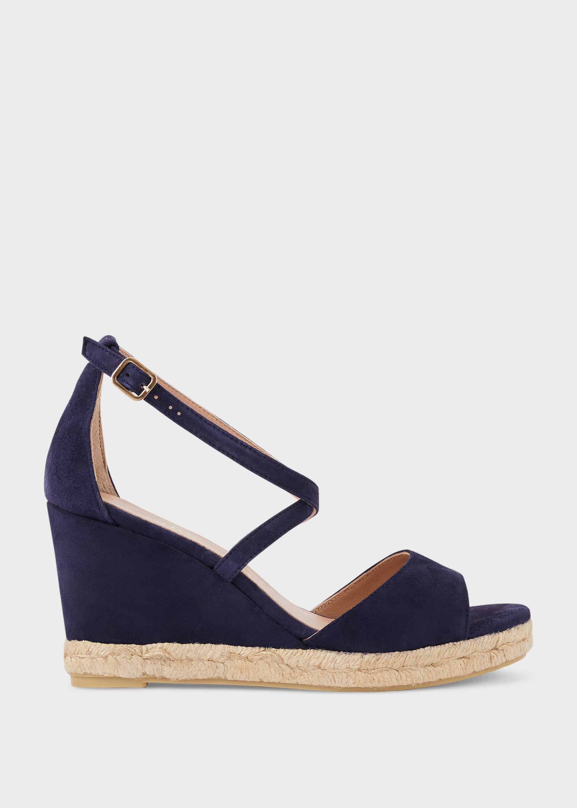 navy wedge espadrilles