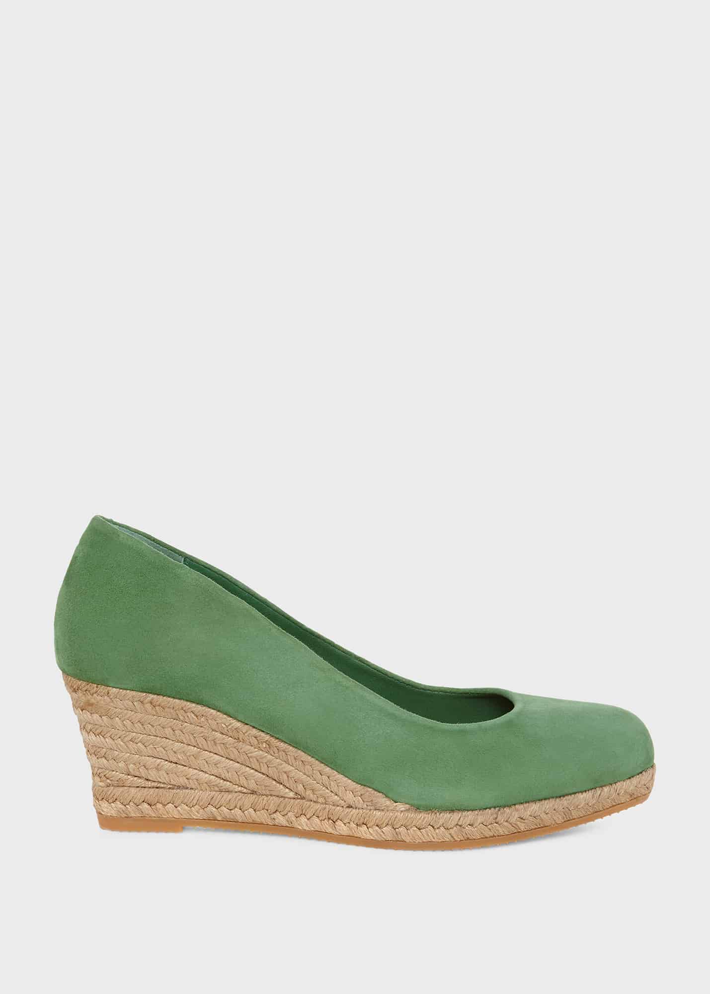 Green online espadrille wedges
