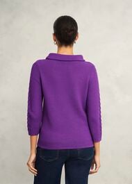 Camilla Cotton Jumper, Amaranth Purple, hi-res