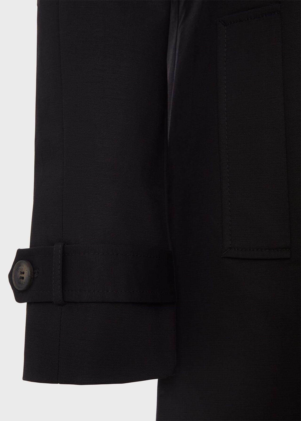 Vivienne Shower Resistant Trench Coat, Black, hi-res