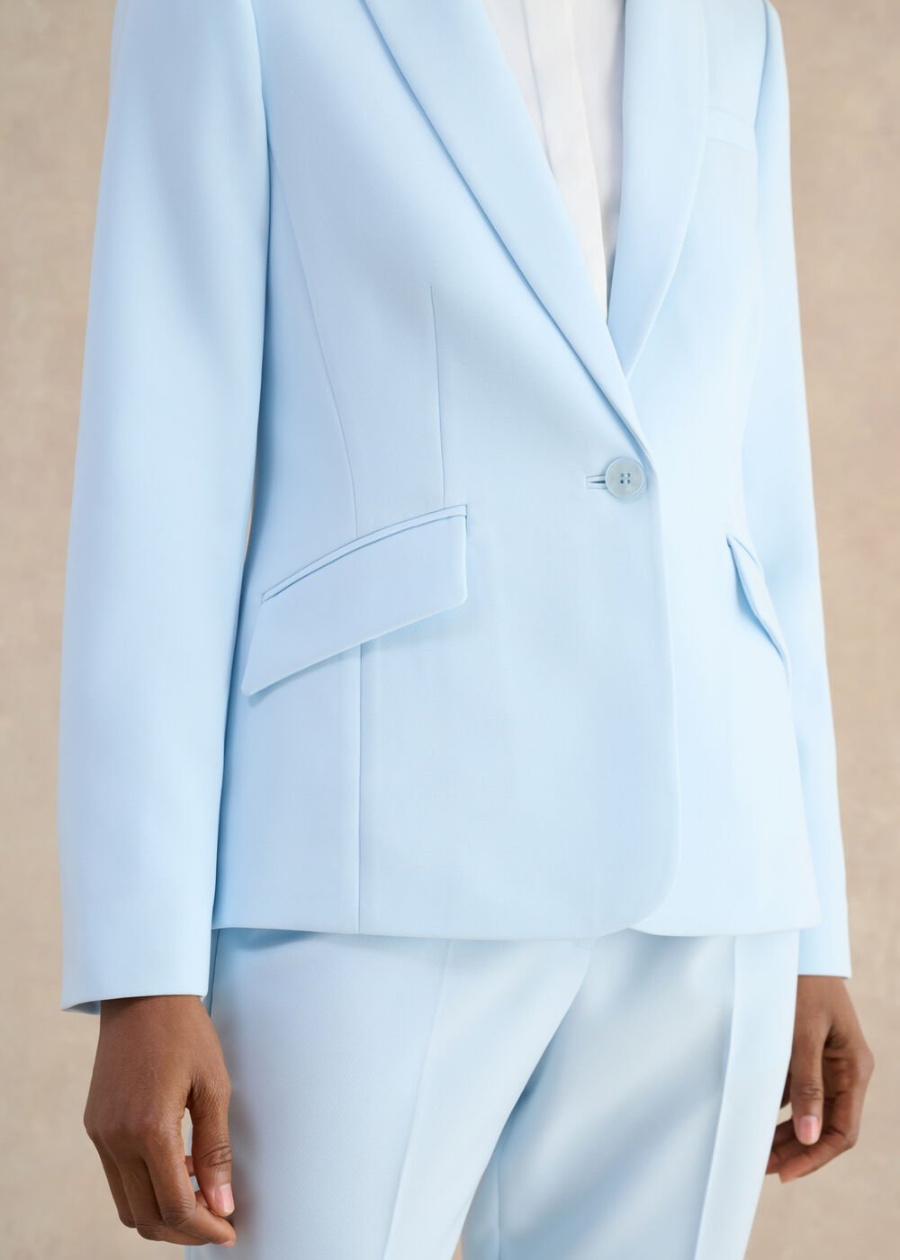 Keighley Blazer, Pale Blue, hi-res