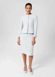 Layla Sculpting Jacket, Pale Blue, hi-res