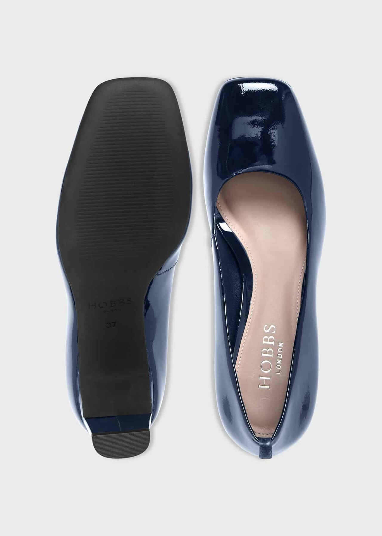 Myra Court Shoes, Navy, hi-res