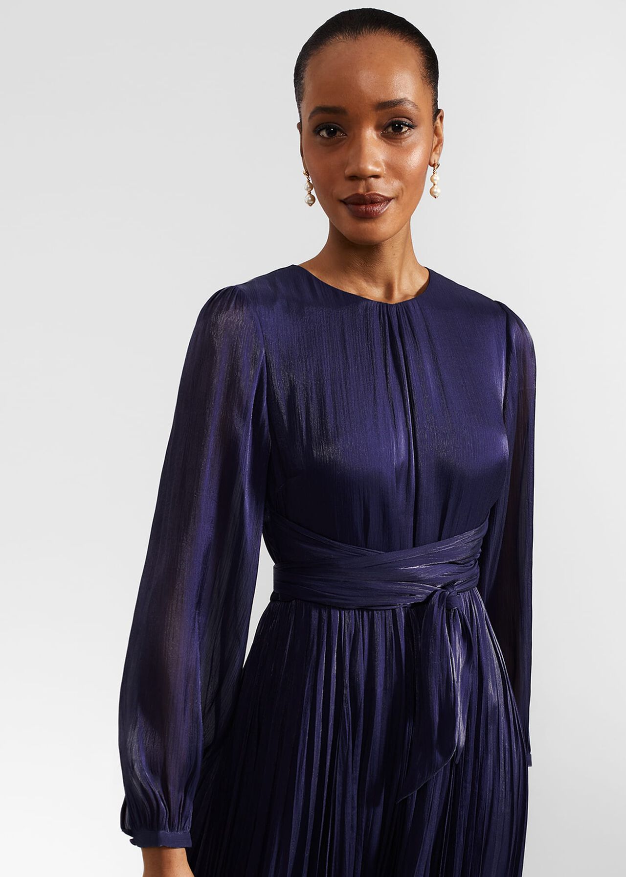 Elina Dress, Midnight Navy, hi-res