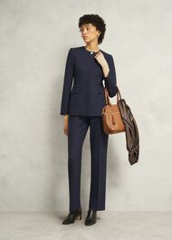 Montrose Wool Blend Trousers, Navy, hi-res