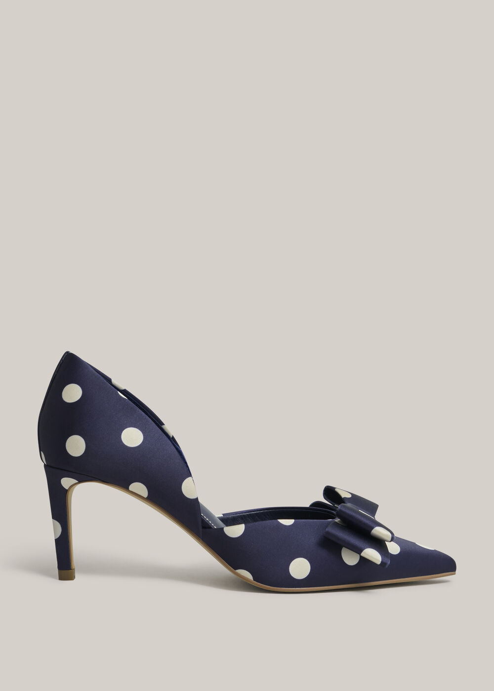 Elva Bow Spot Courts, Midnight Ivory, hi-res