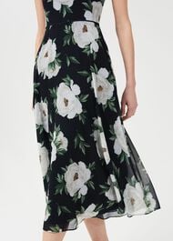 Carly Floral Dress, Navy Ivory, hi-res