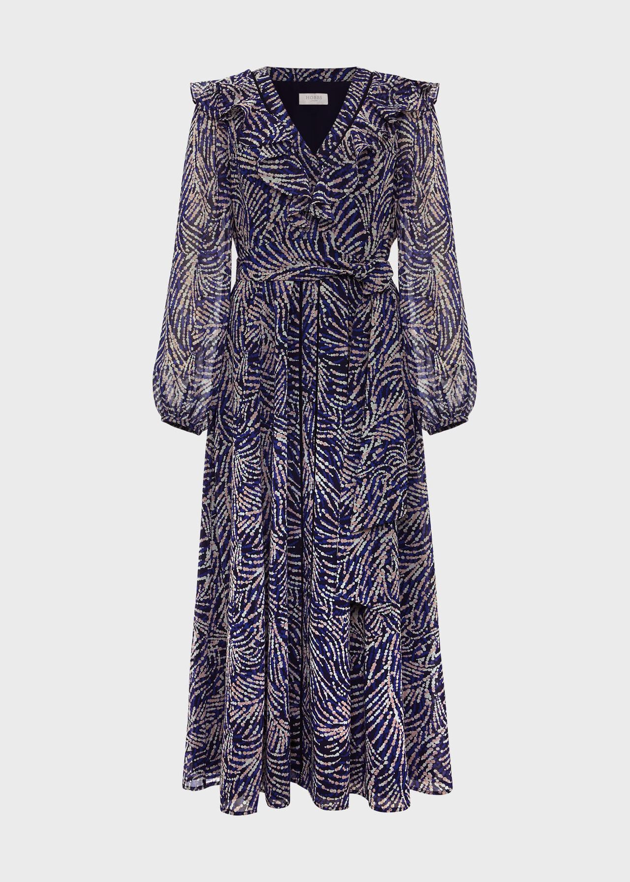 Petite Rosana Dress, Navy Blue Multi, hi-res