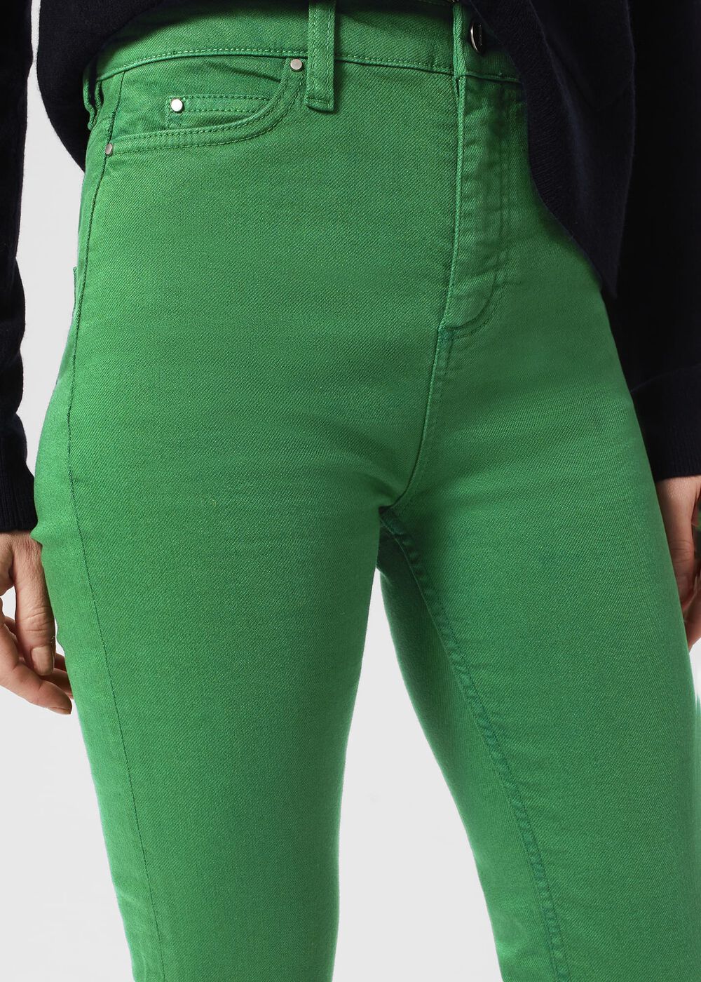 Gia Sculpting Jeans, Pea Green, hi-res