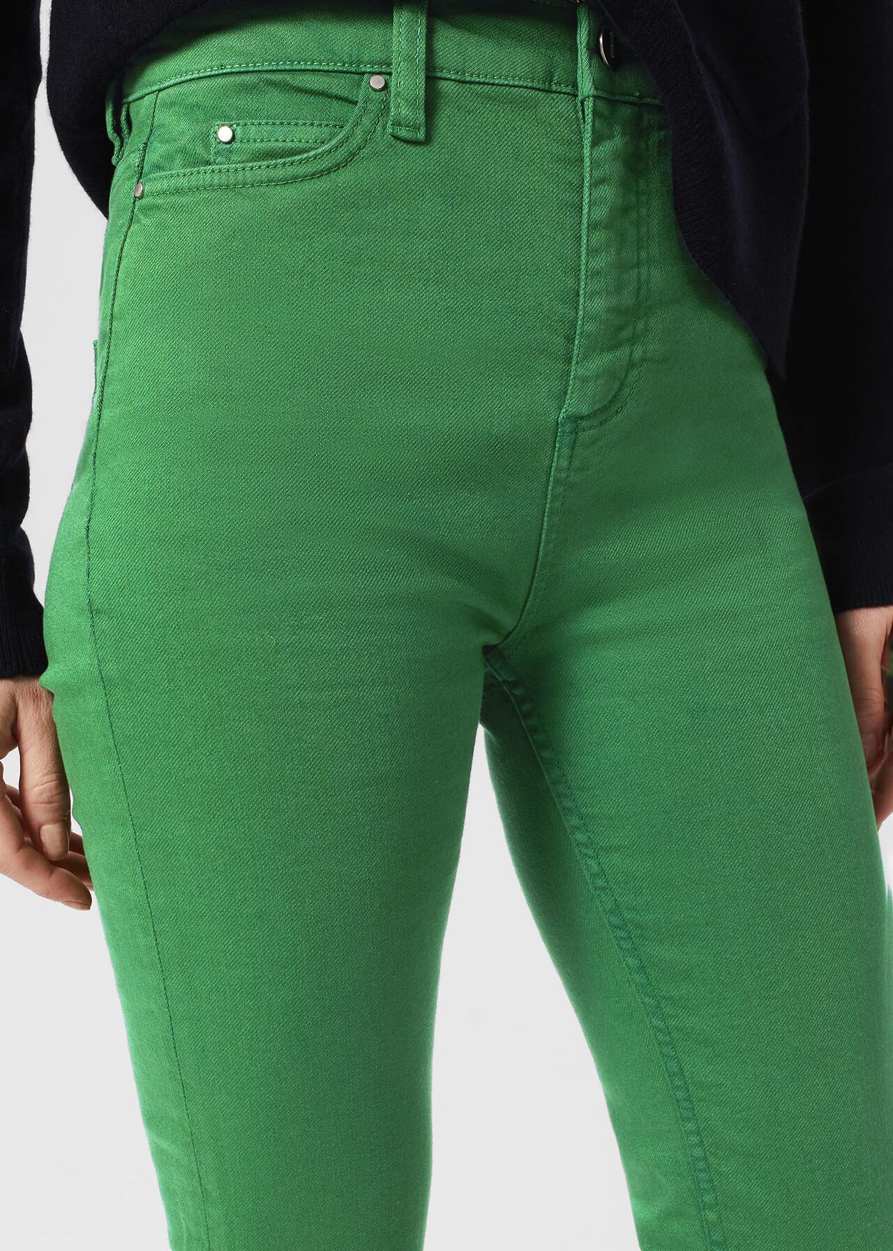 Gia Sculpting Jeans, Pea Green, hi-res