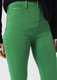 Gia Sculpting Jeans, Pea Green, hi-res