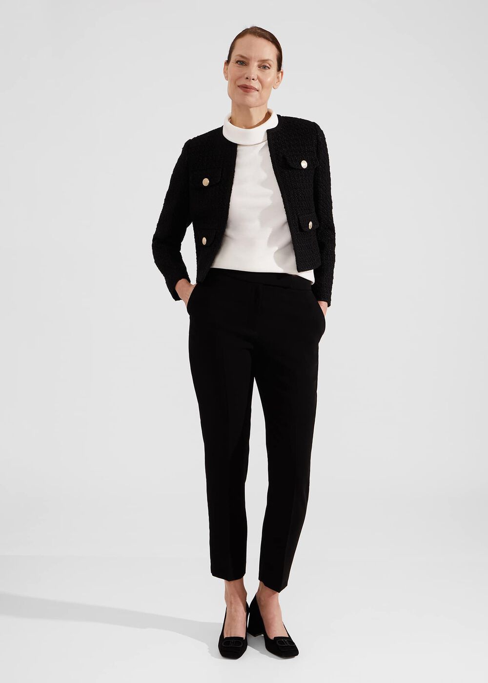 Tali Textured Top, Ivory, hi-res
