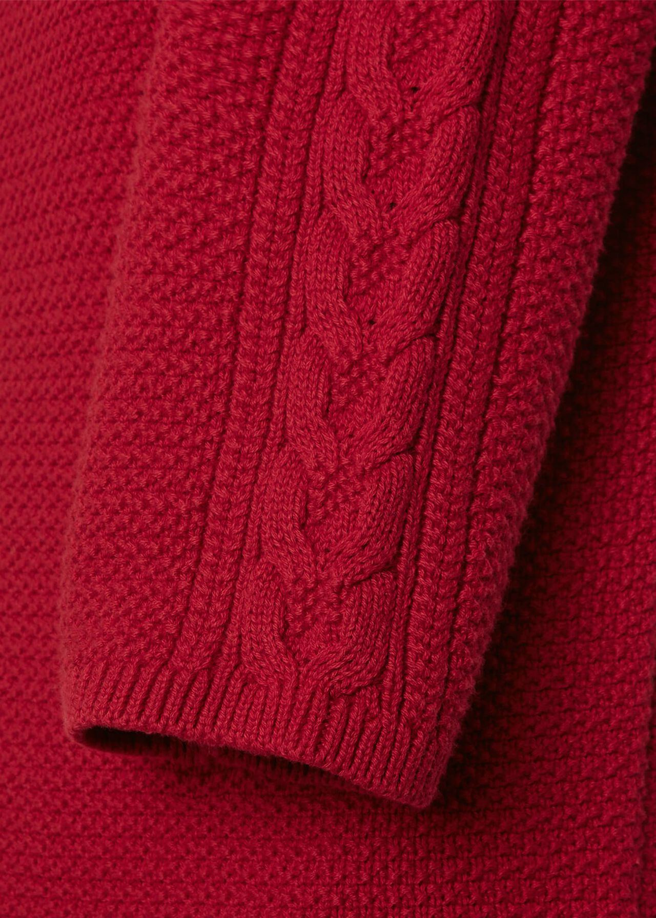Camilla Cotton Jumper, Cranberry Pink, hi-res