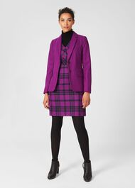 Mary Wool Dress, Purple Multi, hi-res