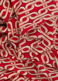 Clarice Jersey Dress, Red Multi, hi-res