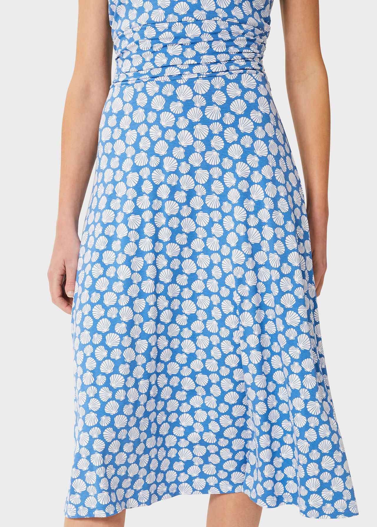 Bayview Jersey Dress, Azure Ivory, hi-res