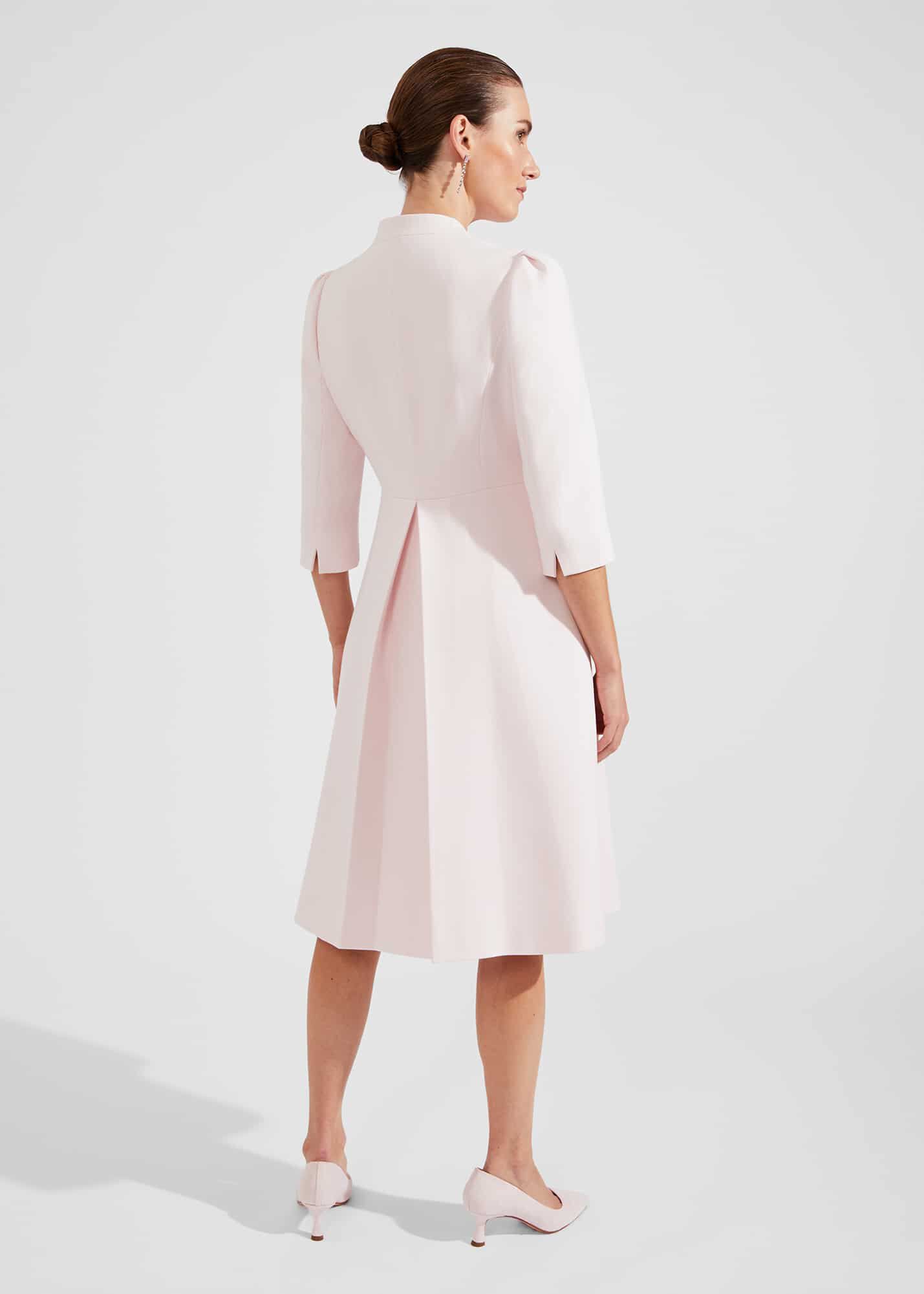 Pink fit and flare coat store