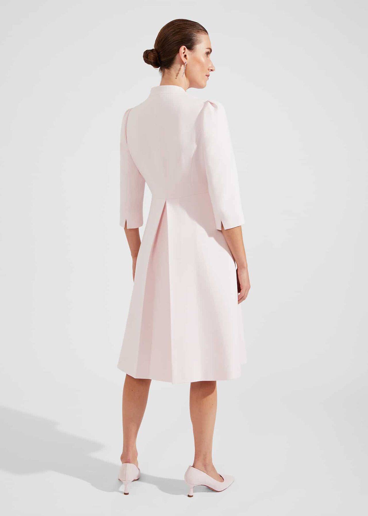 Chara Fit And Flare Coat, Pale Pink, hi-res