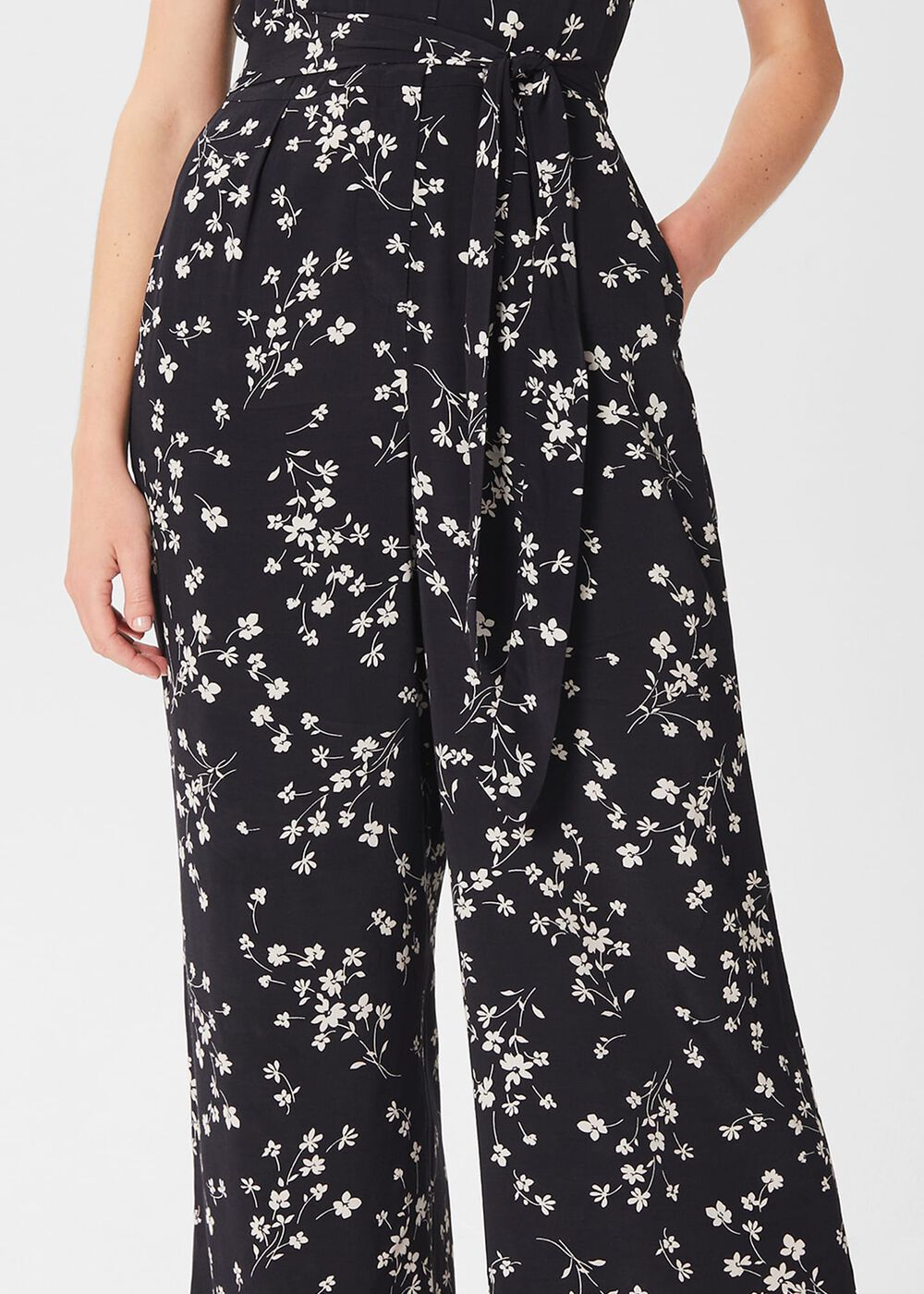 Olivia Jumpsuit, Navy Ecru, hi-res