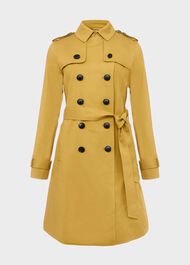 Saskia Water Resistant Trench Coat, Chartreuse, hi-res