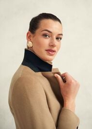 Petite Cavendish Wool Coat, Hobbs Camel, hi-res