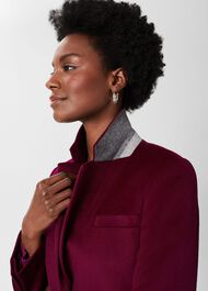 Tilda Wool Coat, Warm Plum, hi-res