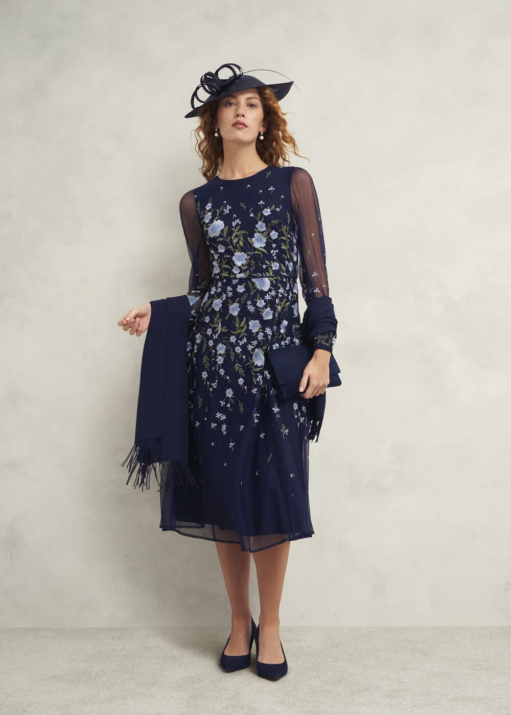 Matilda Scarf, Midnight Navy, hi-res
