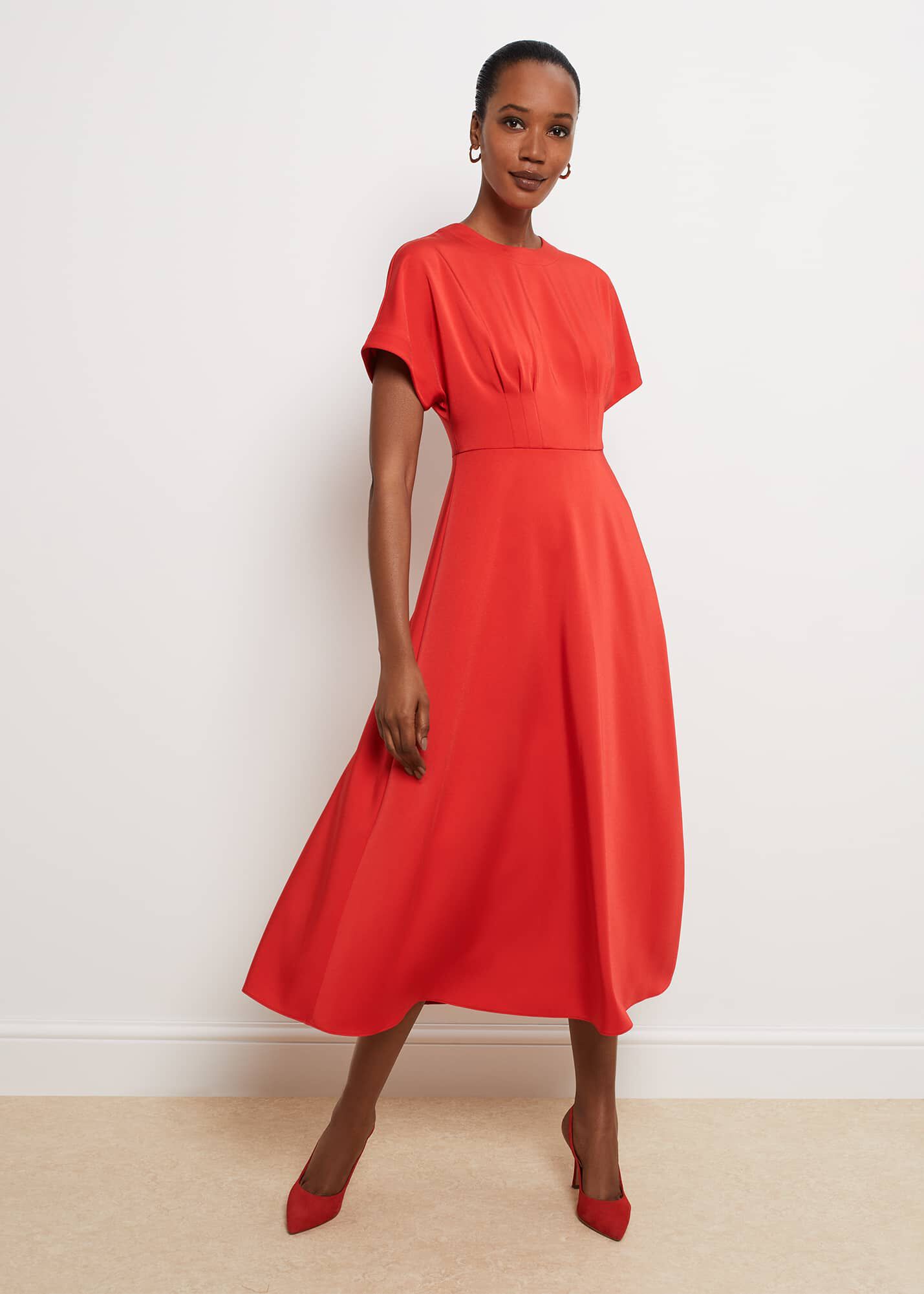 Fit and sales flare christmas dress