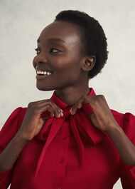 Ruby Blouse, Red, hi-res