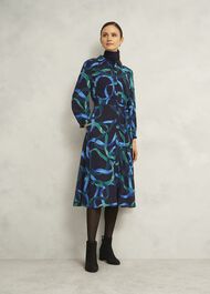 Alis Dress, Navy Multi, hi-res