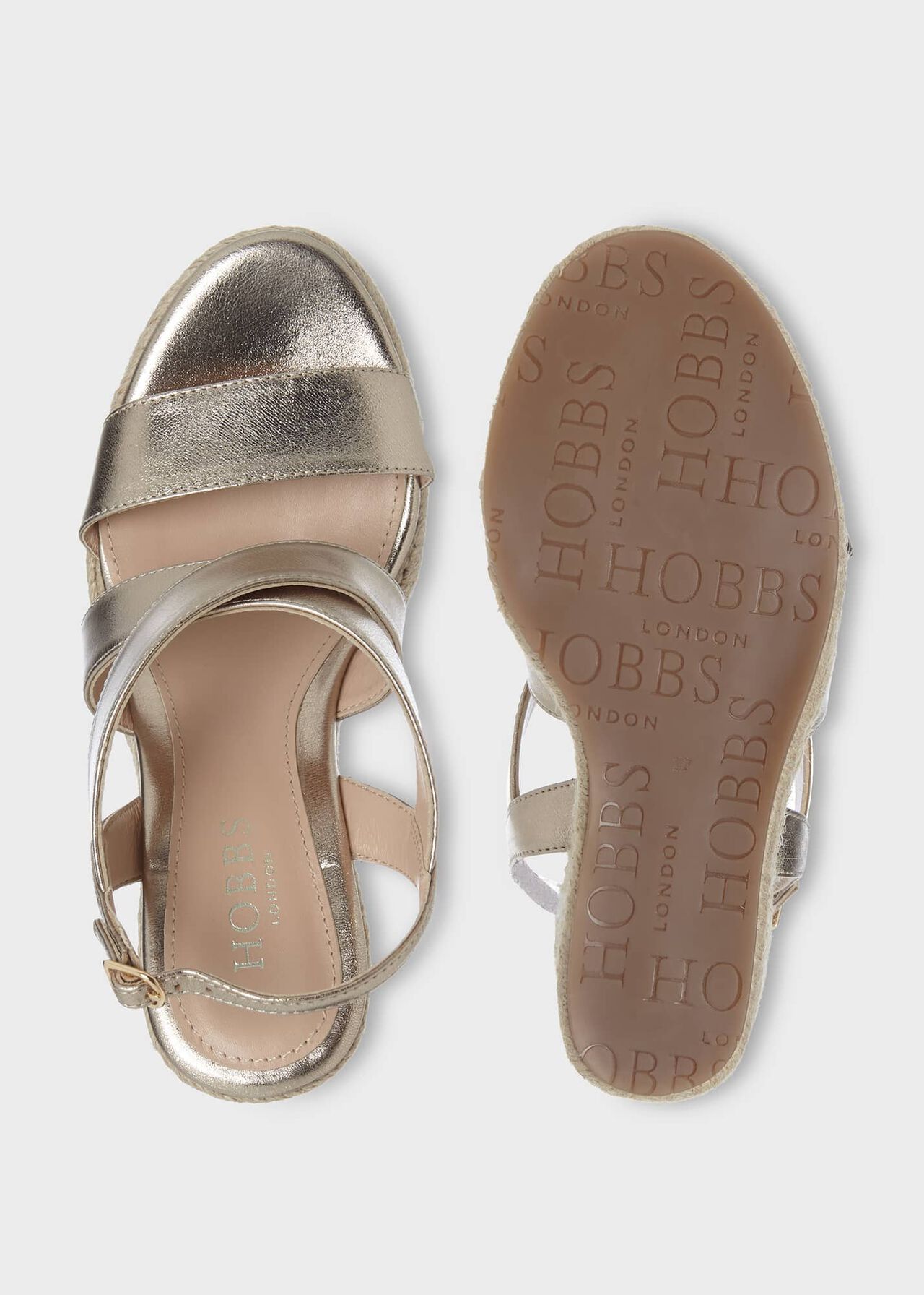 Bridgette Espadrille, Pale Gold, hi-res