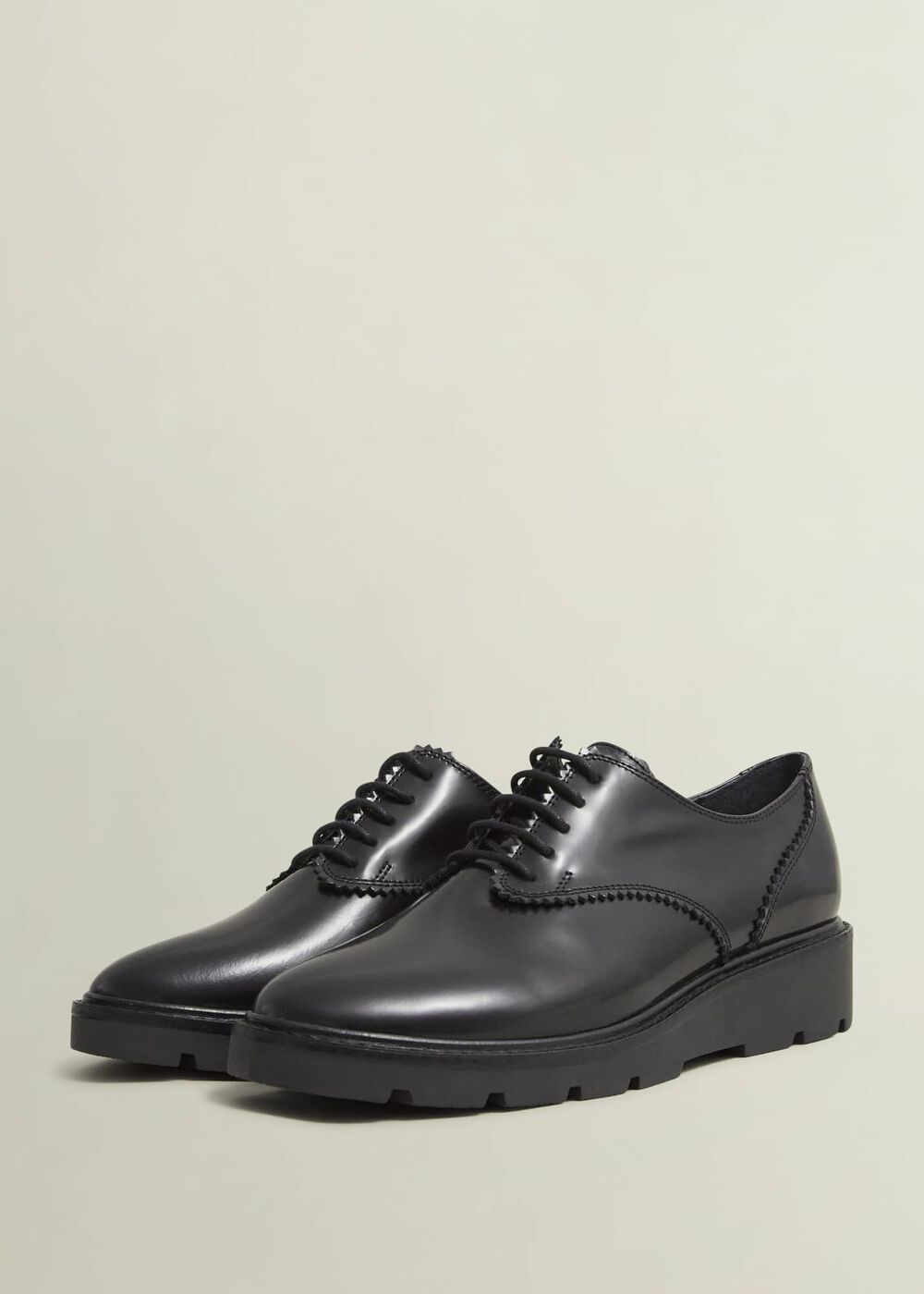 Chelsey Lace-Up Shoes, Black, hi-res