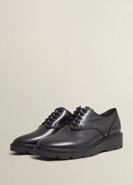 Chelsey Lace-Up Shoes, Black, hi-res