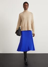 Palmer Midi Fit And Flare Dress, Mazarine Blue, hi-res