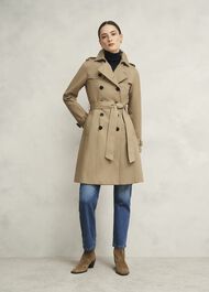 Skylar Trench Coat, Tan, hi-res