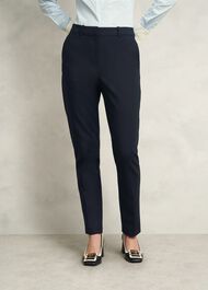 Nicky Tapered Travel Pants, Navy, hi-res
