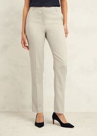 Ellen Straight Trousers, Buff Grey, hi-res