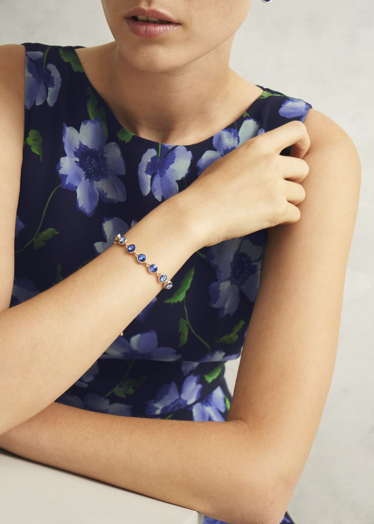 Emi Bracelet, Gold Blue, hi-res