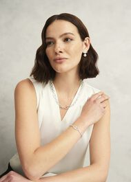 Bette  Silver Plated Earrings, Silver, hi-res
