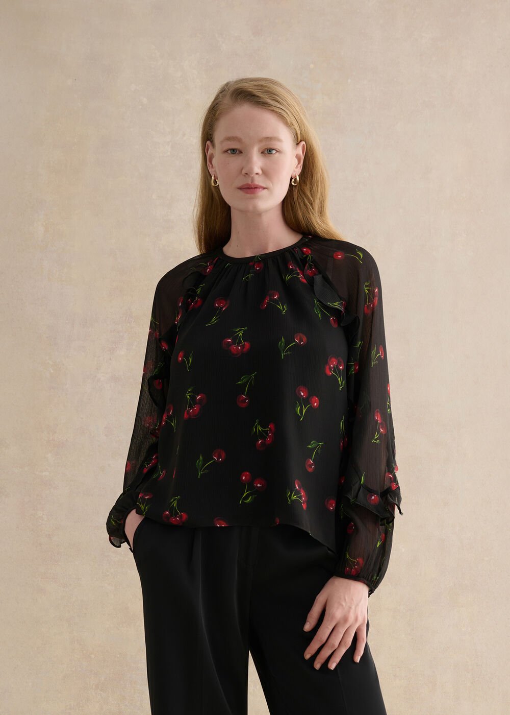 Ryton Blouse, Black Multi, hi-res