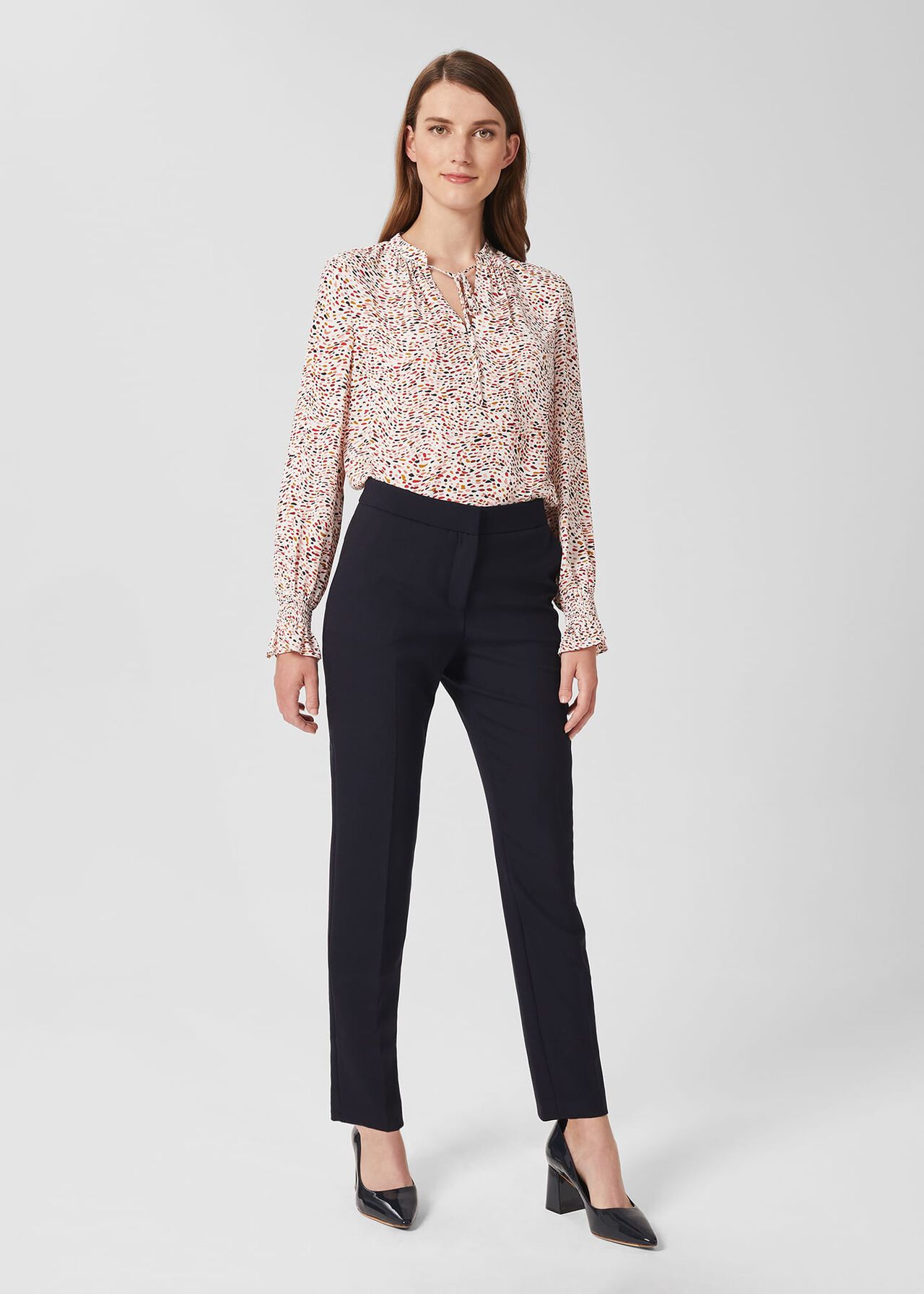 Petite Gael Trousers, Navy, hi-res